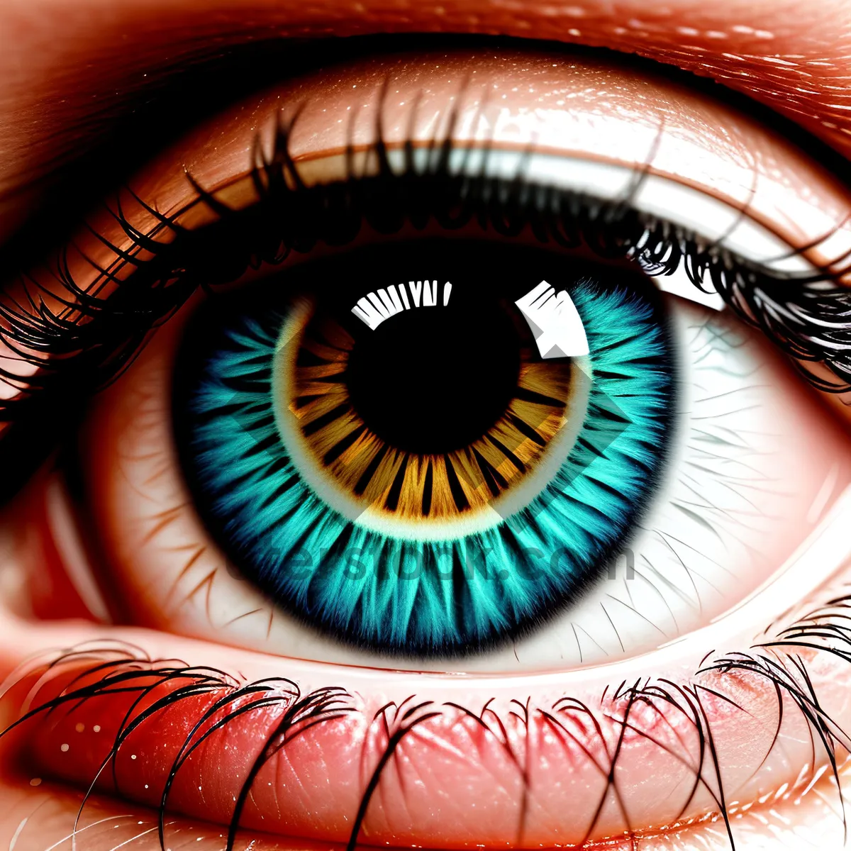 Picture of The captivating gaze of a human eye