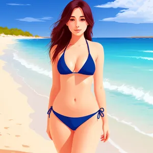 Beach Babe: Sexy Summer Bikini in Tropical Paradise