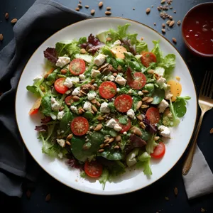 Delicious Salad Plate with Fresh Veggies