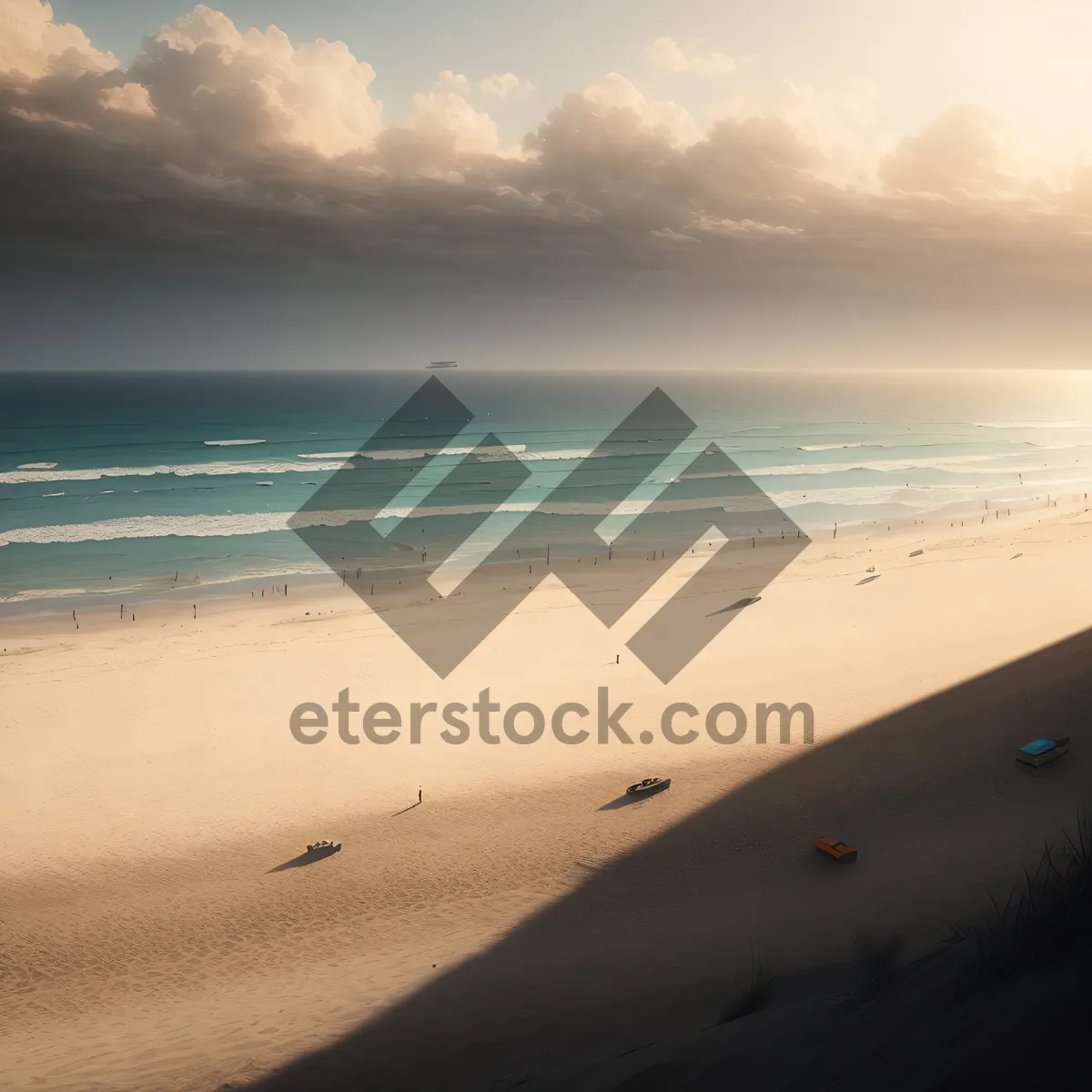 Picture of Turquoise Waters: Serene Tropical Beachscape