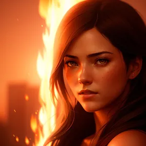 Enchanting Brunette Sorcerer with Captivating Eyes