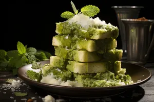 Fresh Organic Vegetable Salad with Broccoli and Cauliflower