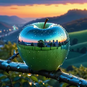 Nutritious apple for healthy dieting