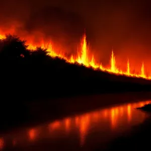 Fiery Blaze: Flaming Hot Flamethrower Ignites Danger