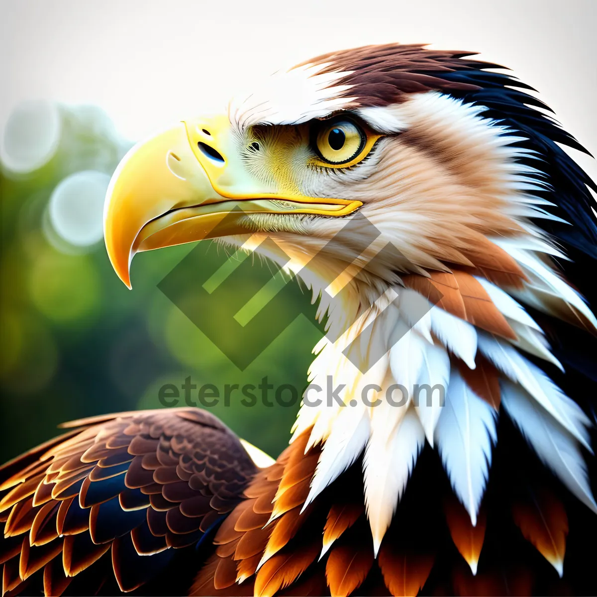 Picture of Wild Squash Bird with Yellow Feathers