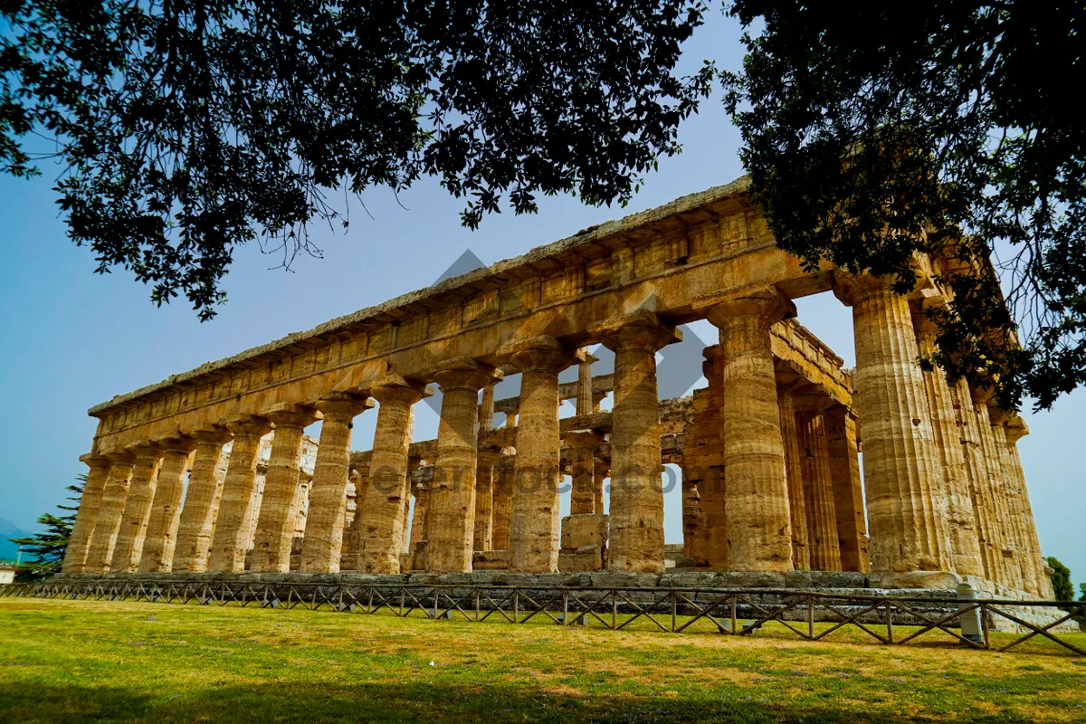 Picture of Ancient Roman Bridge in Historic City.