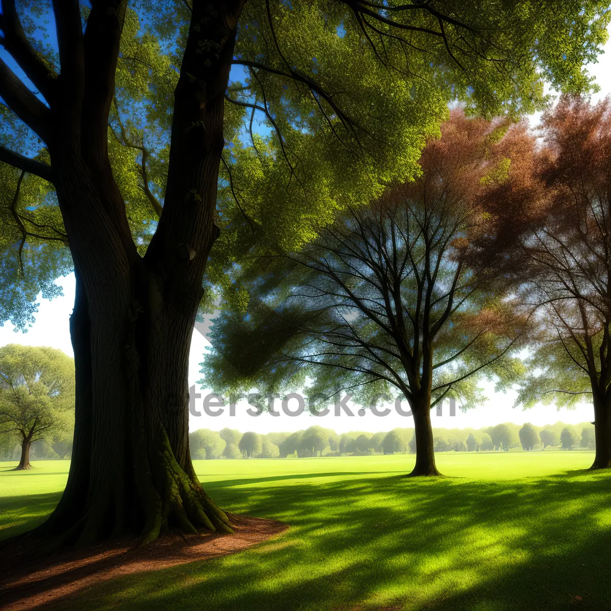 Picture of Fall Foliage in the Enchanting Oak Forest