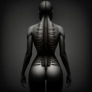 Anatomical Mannequin: 3D Medical Skeleton Graphic