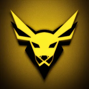 Shiny 3D Heraldry Gem Symbol Design