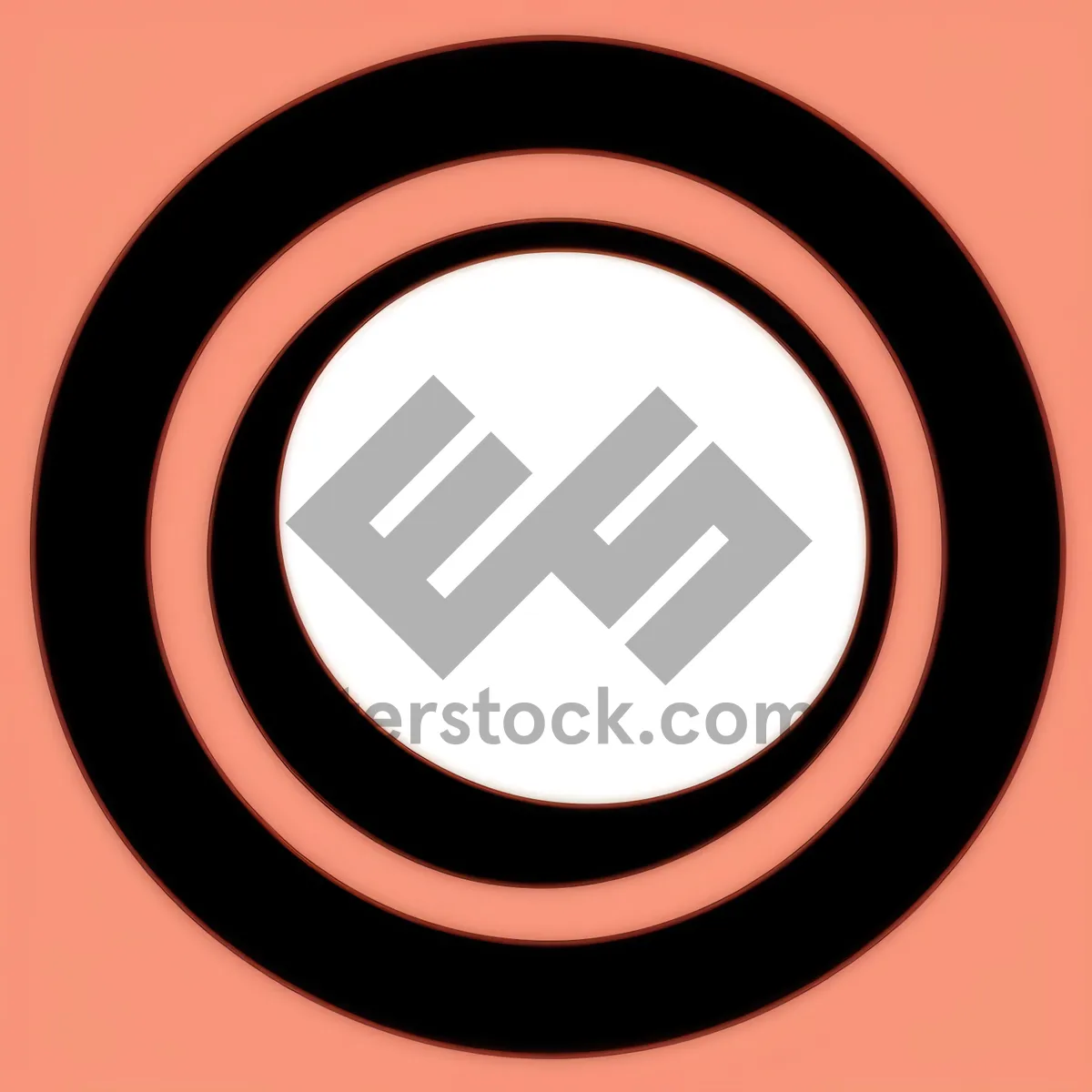 Picture of Black 3D Round Seal Icon