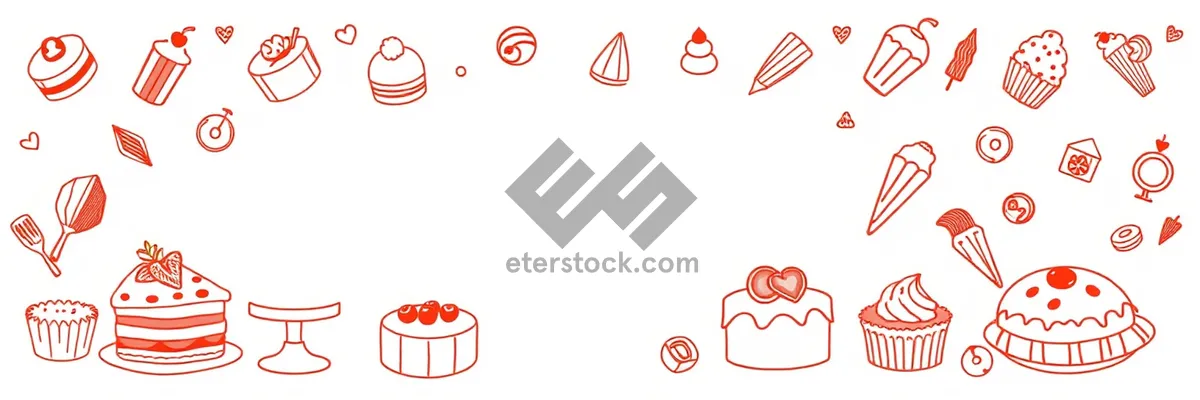 Picture of Love symbol design graphic icon set element card