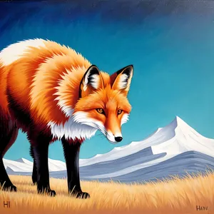 Cute Red Fox - Furry Canine Portrait