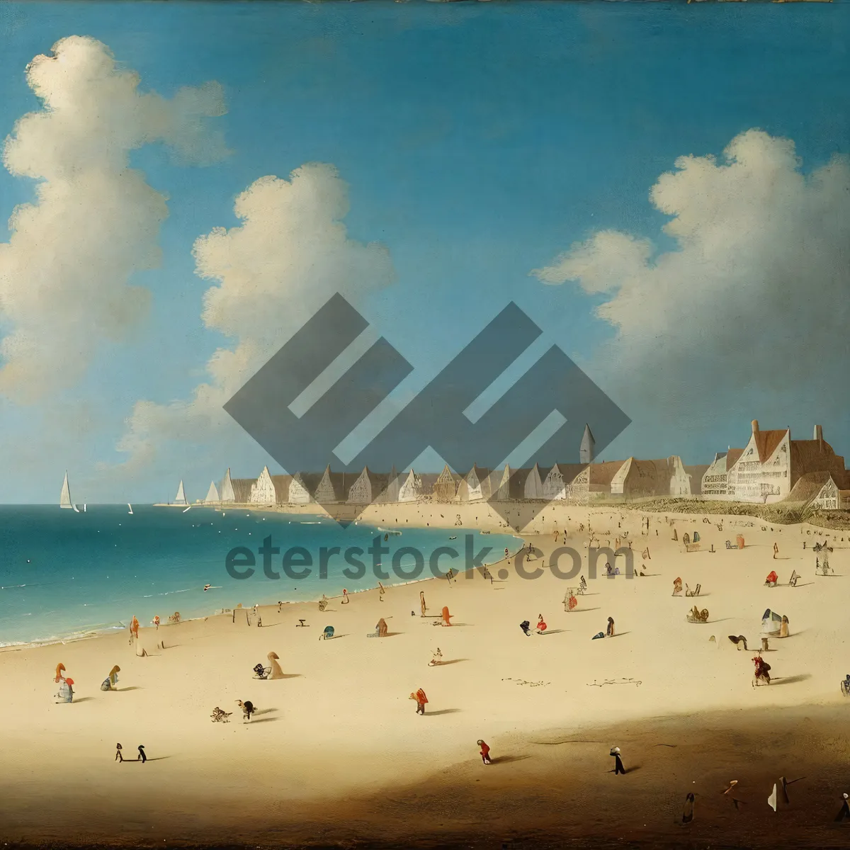 Picture of Coastal Cityscape: Urban Skyline by the Sea