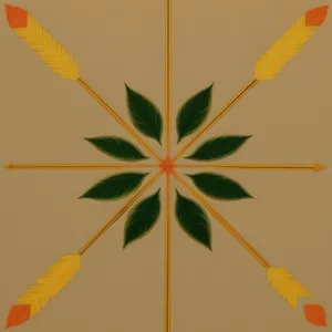 Seasonal Maple Leaf Design with Blackberry-Lily Plant