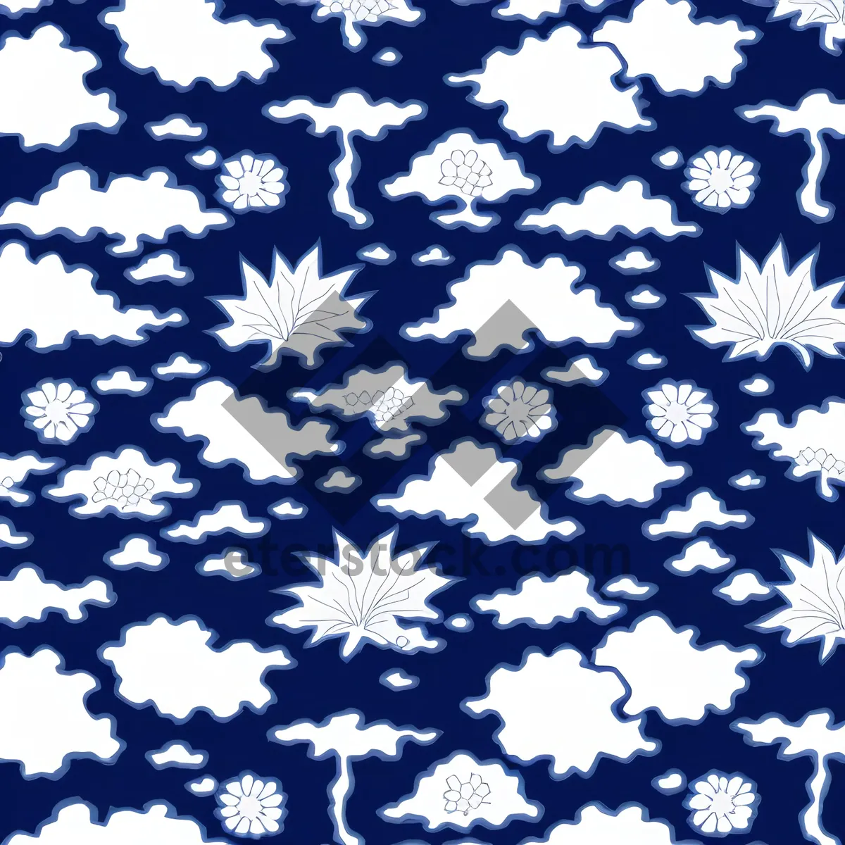 Picture of Winter Star Snowflake Pattern Decoration Set Frame