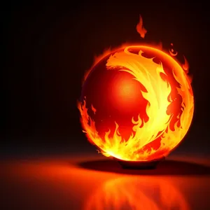 Fiery Pumpkin Glow - A Vibrant Symbol of Heat and Light.