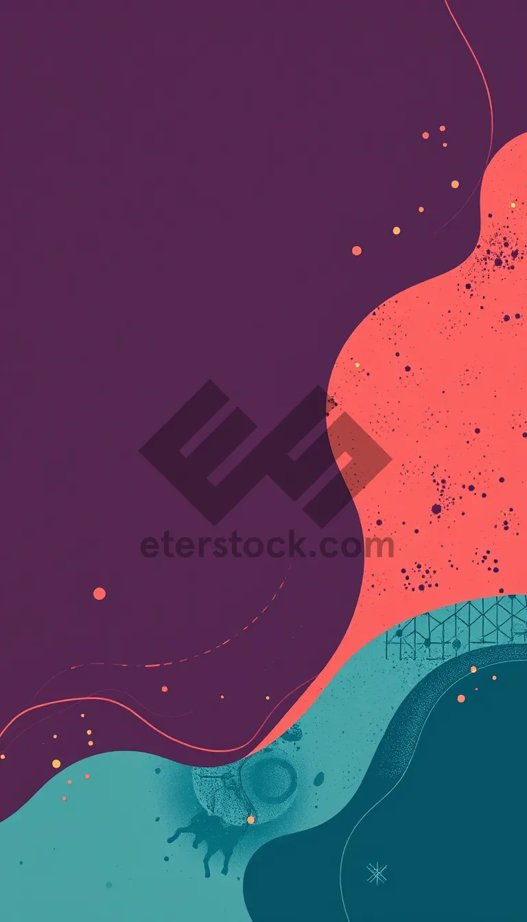 Picture of Graphic light wave design decoration