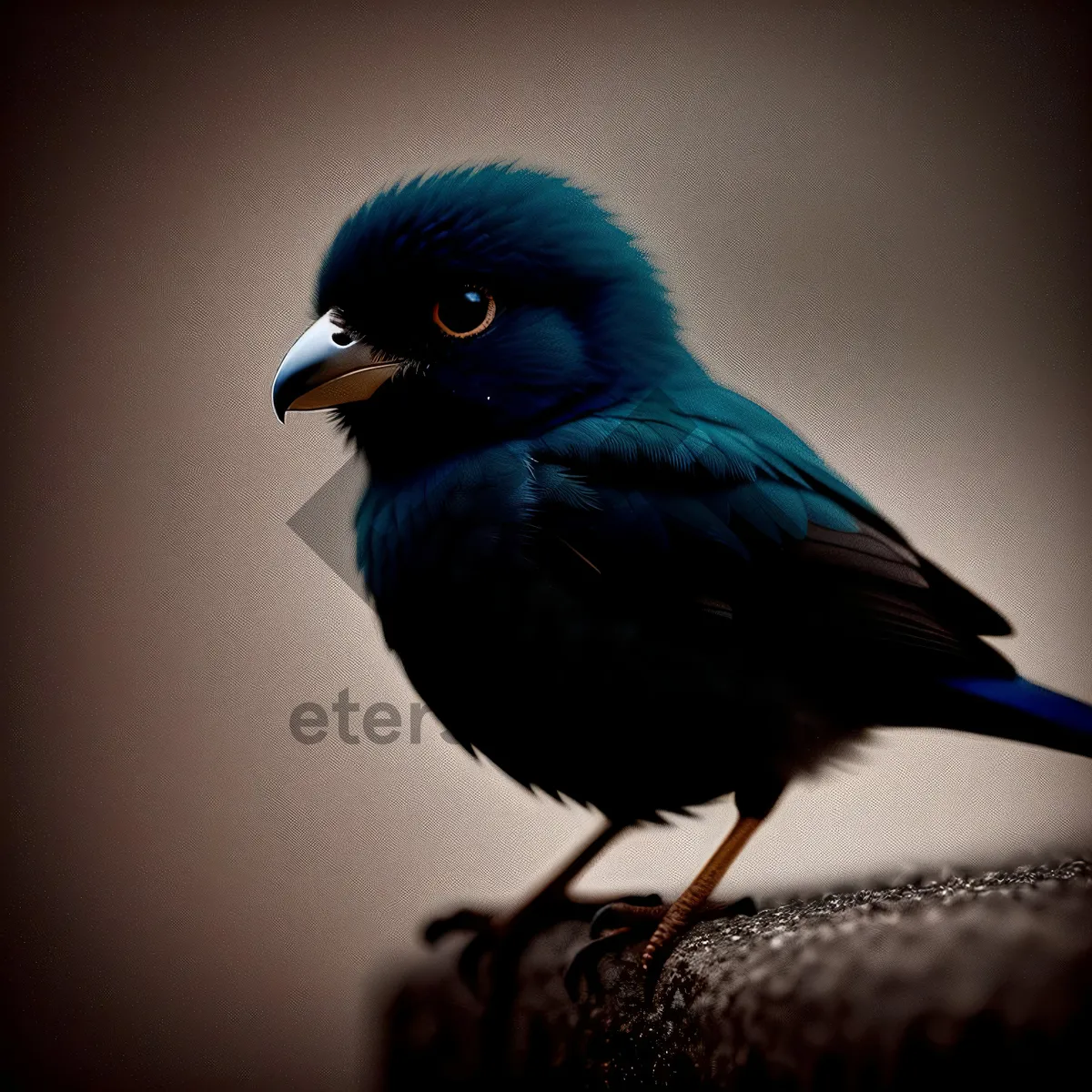 Picture of Wild Jay Bird with Beautiful Feathers in Tree