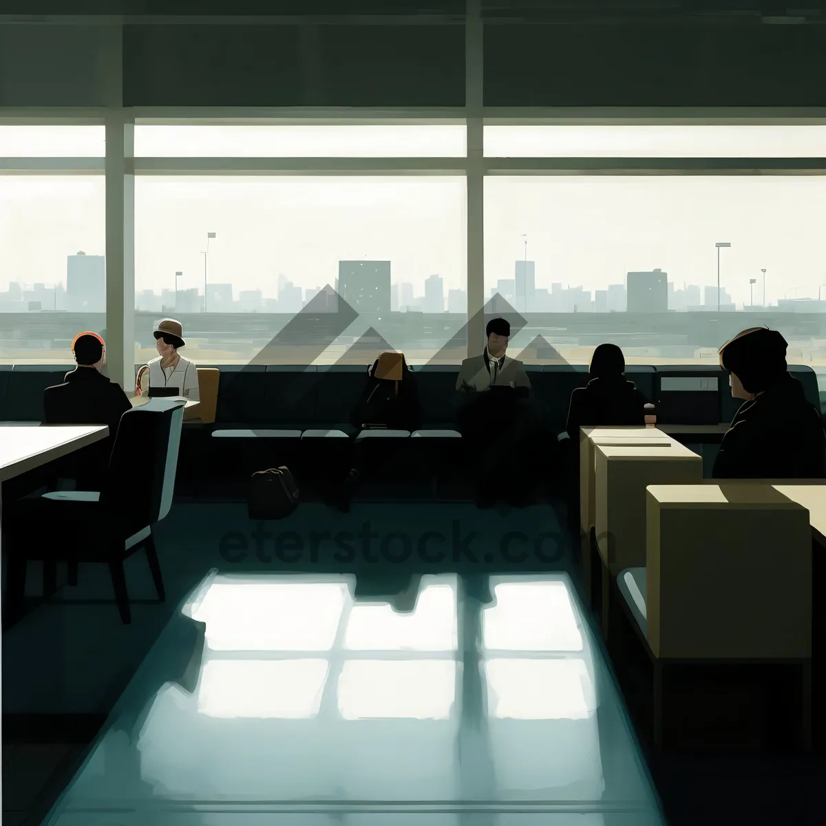 Picture of Modern Business Meeting in Office Conference Room