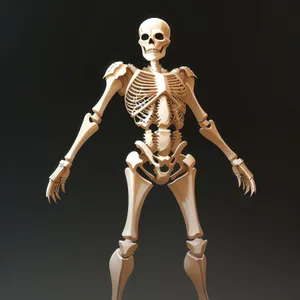 Anatomical Dance: Male Leg Pose with 3D Skeleton