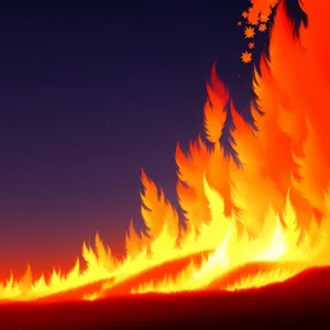 Blazing Inferno: A Fiery Glow engulfed in Flames.