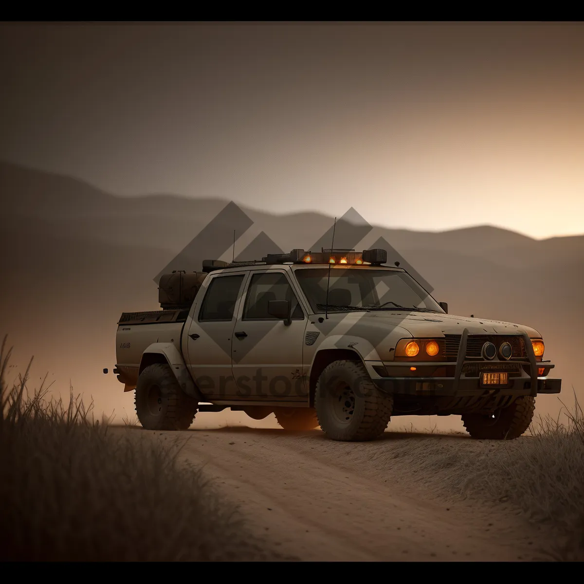 Picture of Speeding through the Desert Sands