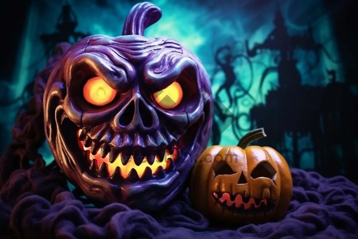 Picture of Jack O'Lantern Halloween Pumpkin Decoration