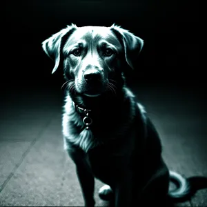 Adorable Black Dalmatian Puppy on Leash