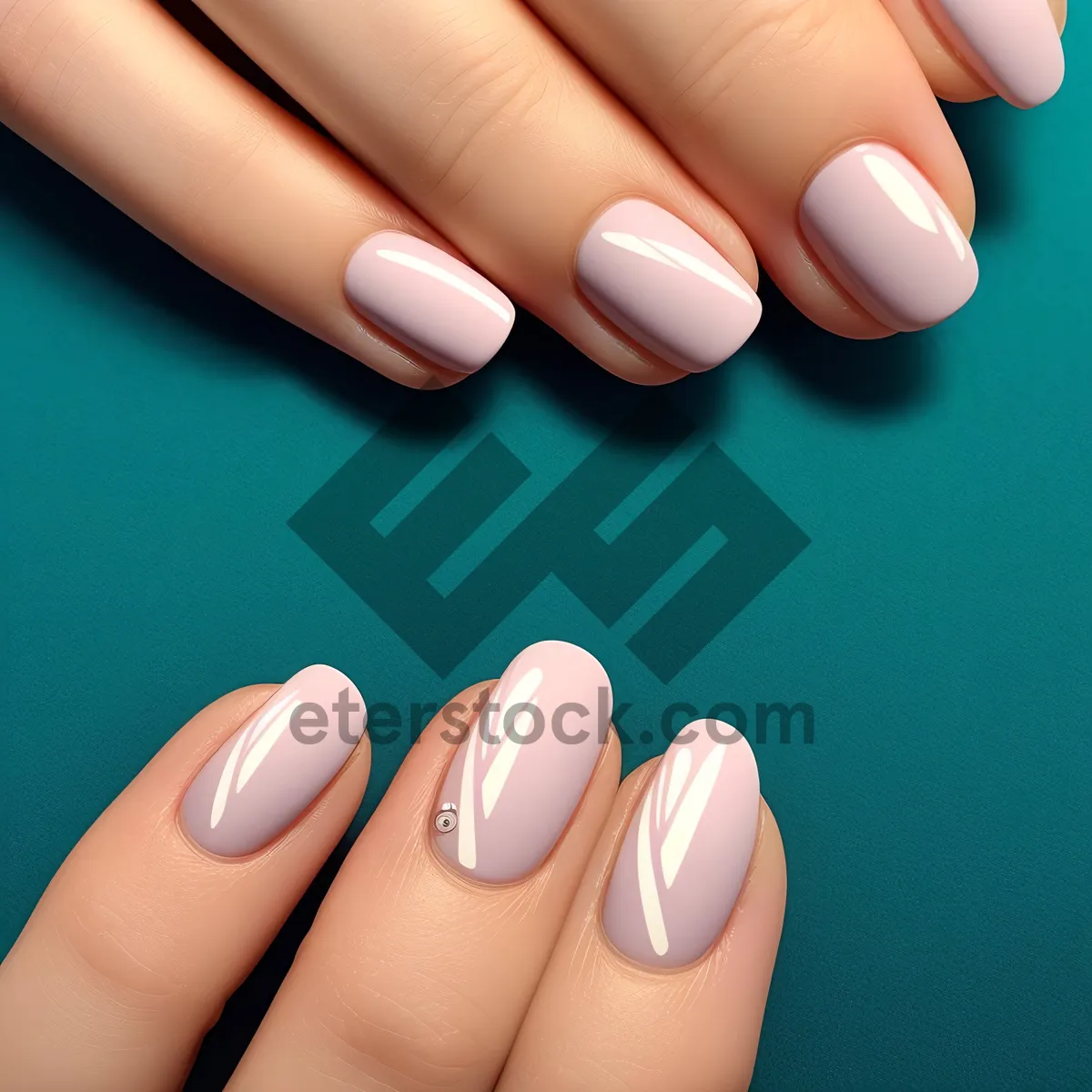 Picture of Manicured Fingers: Spa Treatment for Elegant Nail Care