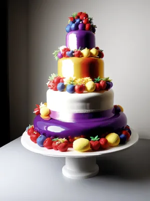 Sweet Cake Design - Party Decoration with Polka Dot Fountain