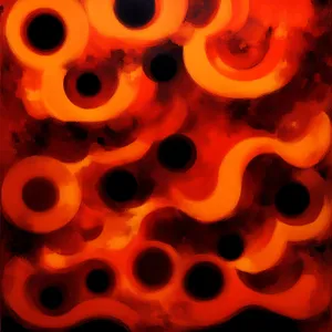 Fiery Abstract Light Art Design Wallpaper Texture