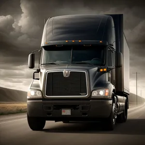 Highway Hauler: Fast Delivery Truck on the Move