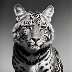 Fierce Tiger Staring with Intense Eyes