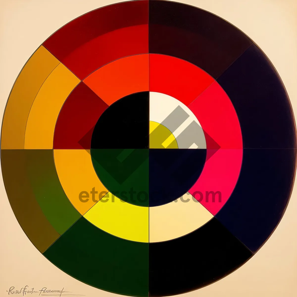 Picture of Symbolic Circle Icon Sign