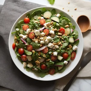 Fresh and Healthy Bean Salad with Vegetables