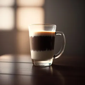 Hot Espresso Cup on Restaurant Table