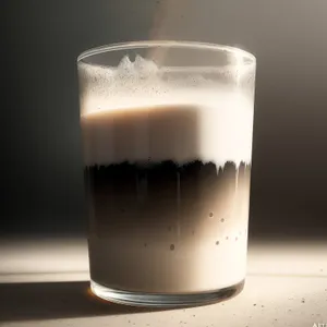 Frothy Milkshake in Glass Mug