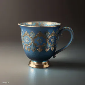 Morning Brew: A Cup of Hot Coffee in Porcelain China