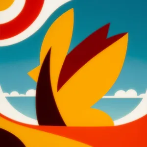 Orange Lightning Web Icon: Graphic Design Symbol