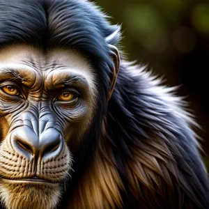Primate Wildlife Sculpture: Majestic Ape Statue