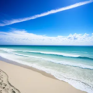 Paradise Coast: Serene Waves on Sunny Beach