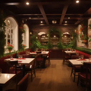 Modern Style Restaurant Interior Design Dining Room Decoration
