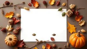 Seasonal Tree Border Frame for Holiday Celebration Decoration