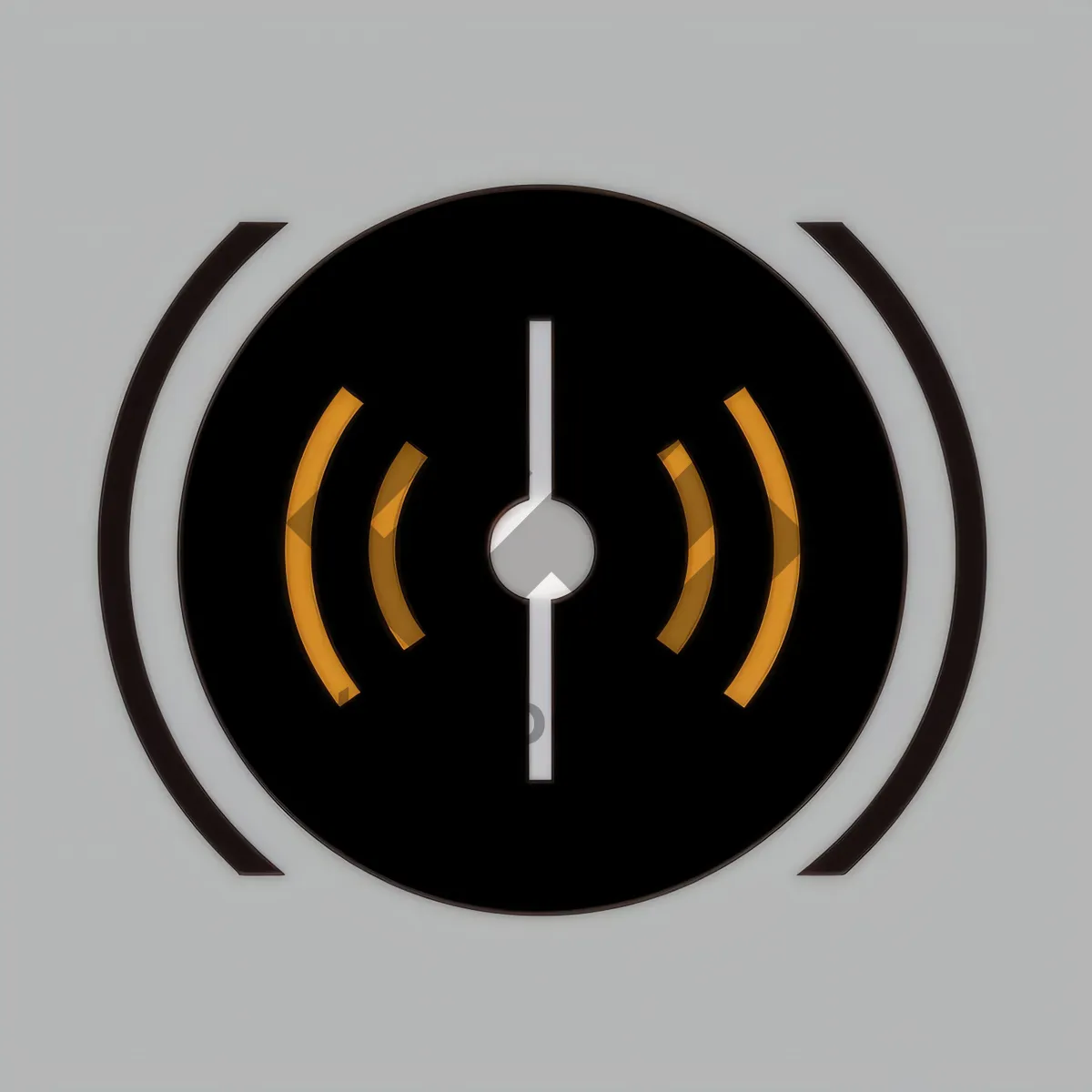 Picture of Round Black Clock Icon