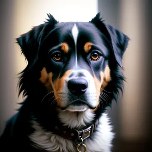 Adorable Border Collie Shepherd Dog Portrait