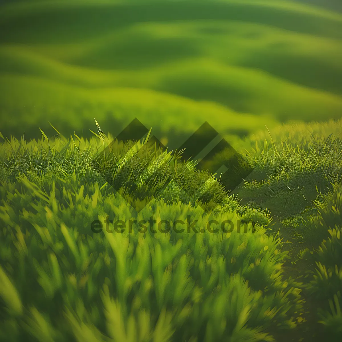 Picture of Lush Green Meadow In Spring