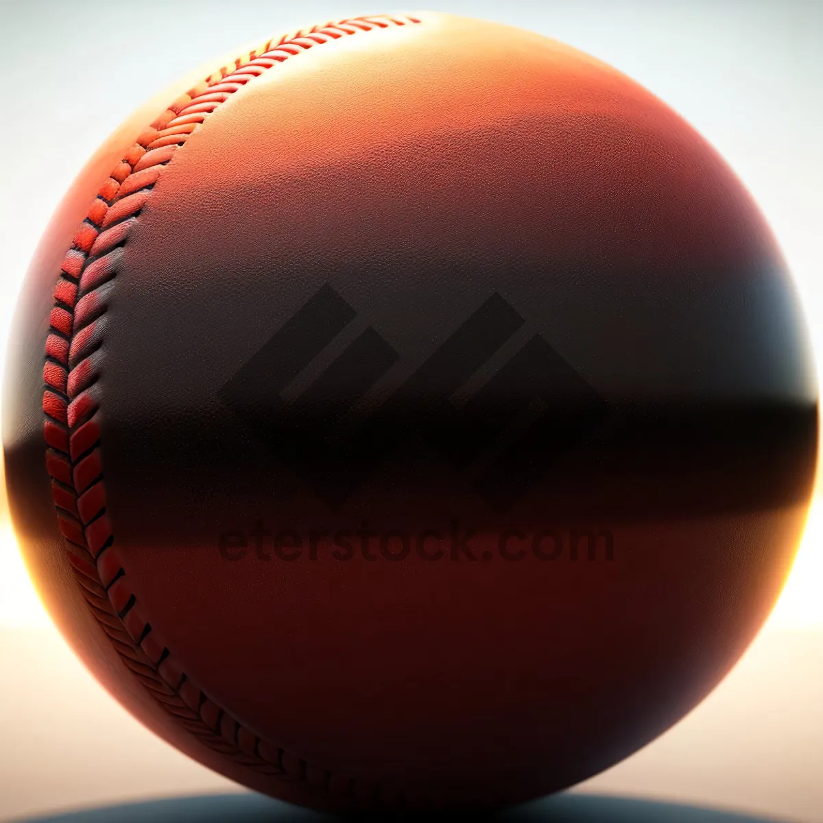 Picture of Round Ball Stitched Baseball Sphere Egg Symbol