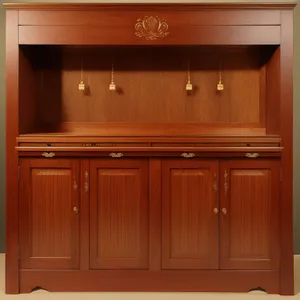 Modern Luxury Kitchen Cabinet with Wood Buffet