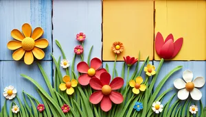 Colorful Tulip Bouquet in Bloom