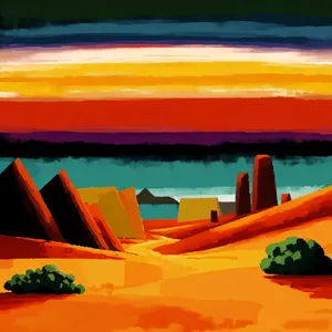 Colorful Kayaks Paddling Across Beach Sand